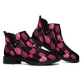Glasses Of Wine Print Flat Ankle Boots
