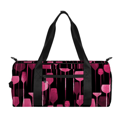 Glasses Of Wine Print Gym Bag