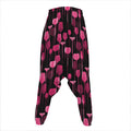 Glasses Of Wine Print Hammer Pants