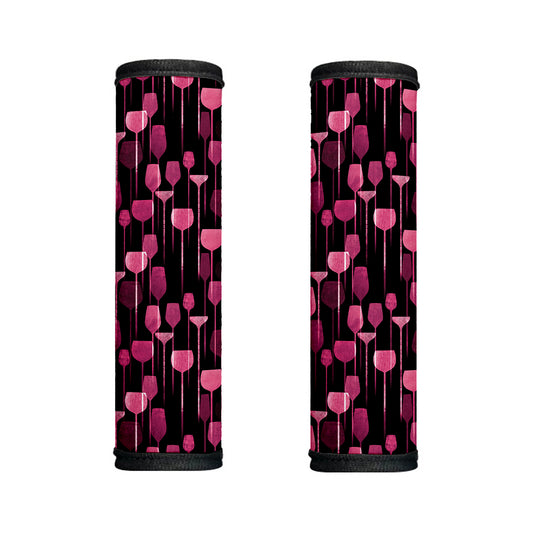 Glasses Of Wine Print Handle Covers