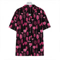 Glasses Of Wine Print Hawaiian Shirt