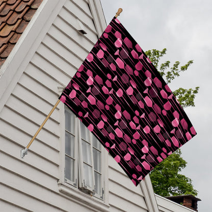 Glasses Of Wine Print House Flag