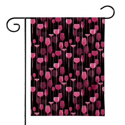 Glasses Of Wine Print House Flag