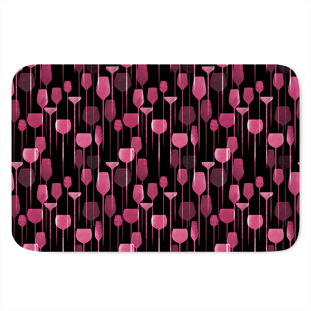 Glasses Of Wine Print Indoor Door Mat