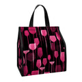 Glasses Of Wine Print Insulated Lunch Tote