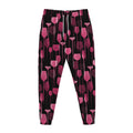 Glasses Of Wine Print Jogger Pants