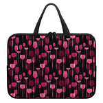 Glasses Of Wine Print Laptop Sleeve With Handle