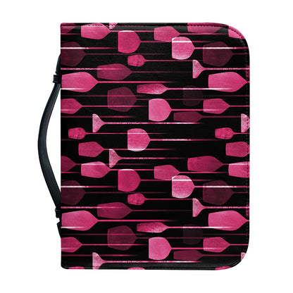 Glasses Of Wine Print Leather Bible Cover