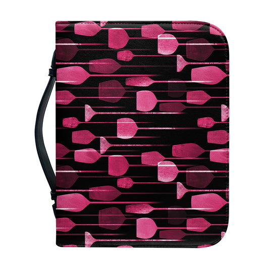 Glasses Of Wine Print Leather Bible Cover