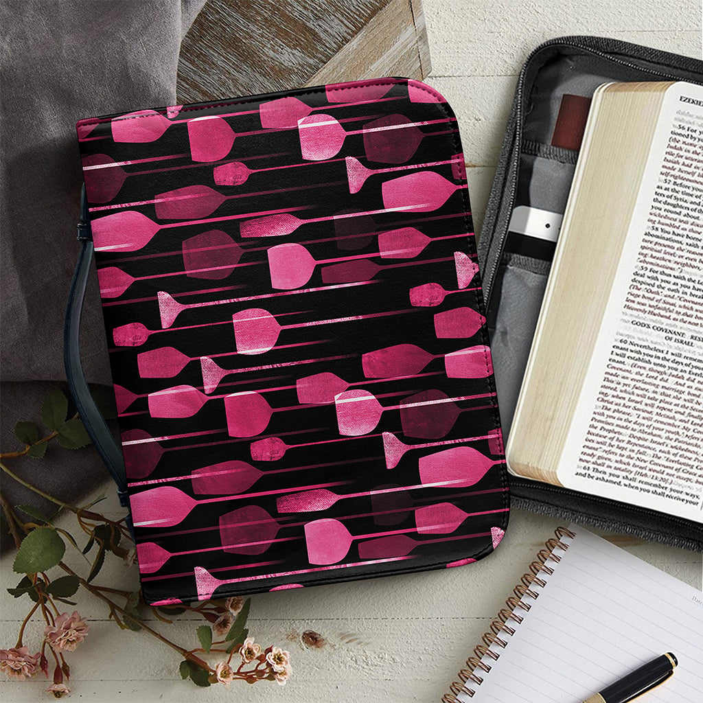 Glasses Of Wine Print Leather Bible Cover