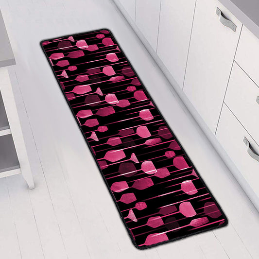 Glasses Of Wine Print Long Kitchen Mat