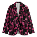 Glasses Of Wine Print Men's Blazer