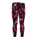 Glasses Of Wine Print Men's Leggings