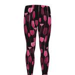 Glasses Of Wine Print Men's leggings