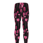 Glasses Of Wine Print Men's leggings