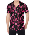 Glasses Of Wine Print Men's Shirt