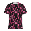 Glasses Of Wine Print Men's Athletic T-Shirt