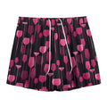 Glasses Of Wine Print Mesh Shorts