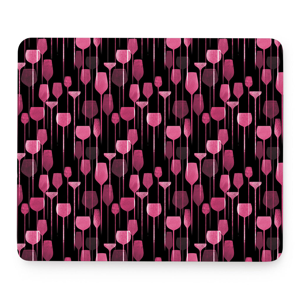 Glasses Of Wine Print Mouse Pad
