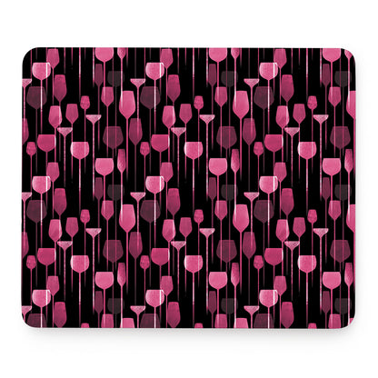 Glasses Of Wine Print Mouse Pad