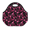 Glasses Of Wine Print Neoprene Lunch Bag