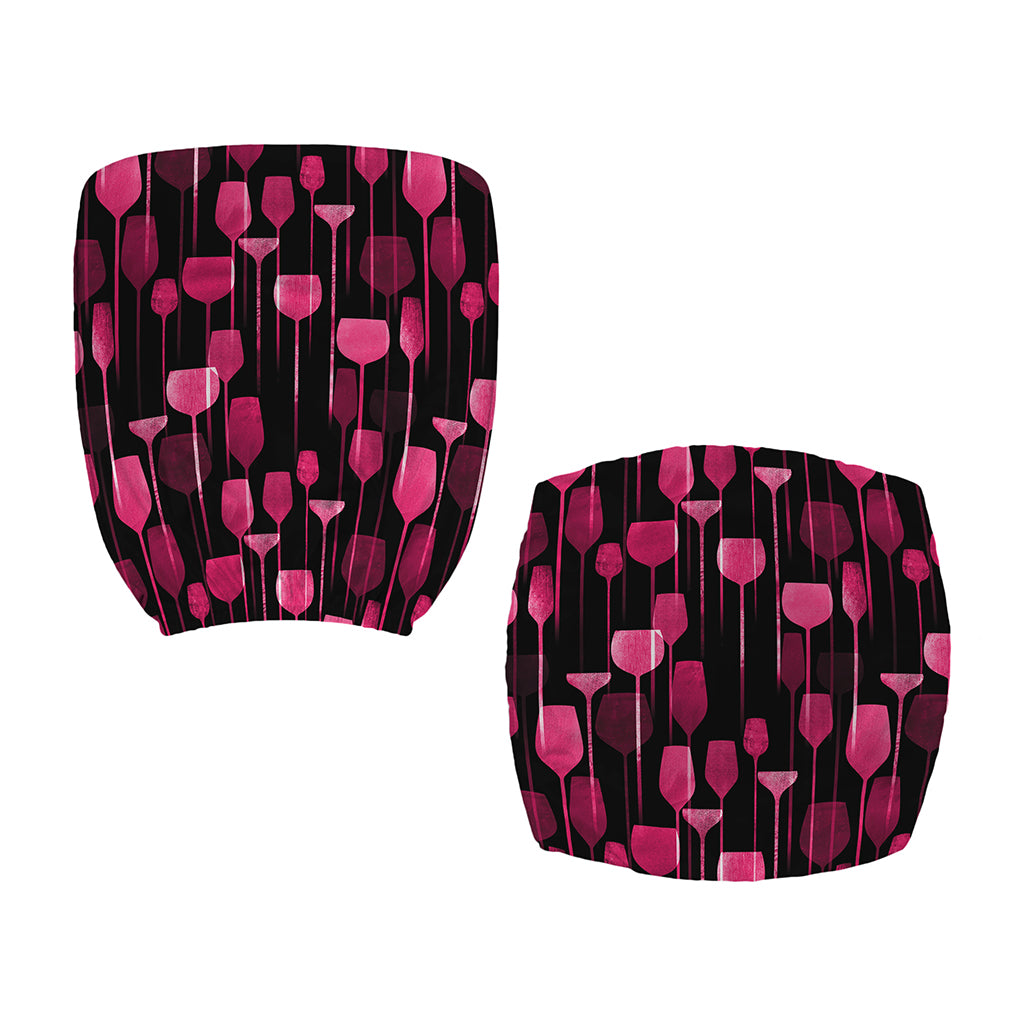 Glasses Of Wine Print Office Chair Cover