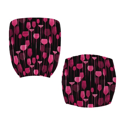 Glasses Of Wine Print Office Chair Cover