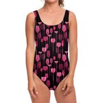 Glasses Of Wine Print One Piece Swimsuit