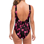 Glasses Of Wine Print One Piece Swimsuit