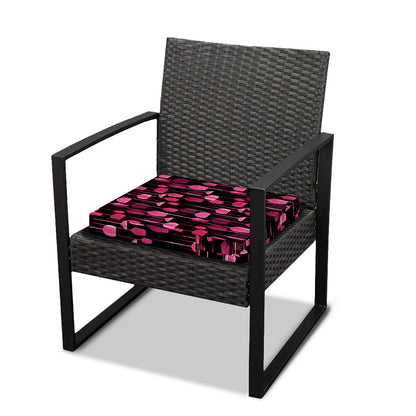 Glasses Of Wine Print Outdoor Seat Cushion Cover