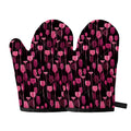 Glasses Of Wine Print Oven Mitts
