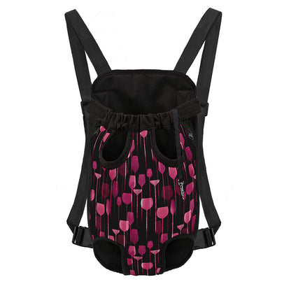 Glasses Of Wine Print Pet Carrier Backpack