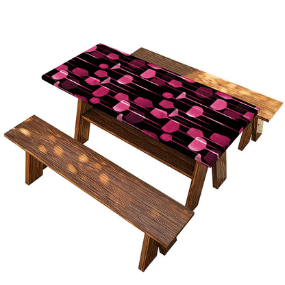 Glasses Of Wine Print Picnic Table Cover