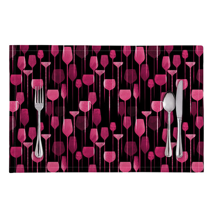 Glasses Of Wine Print Placemat