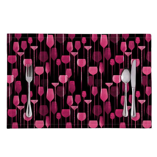 Glasses Of Wine Print Placemat