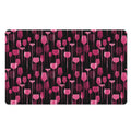 Glasses Of Wine Print Polyester Doormat