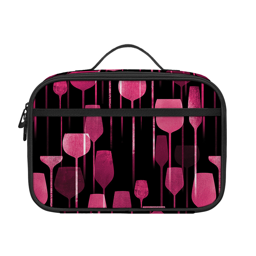 Glasses Of Wine Print Portable Lunch Bag