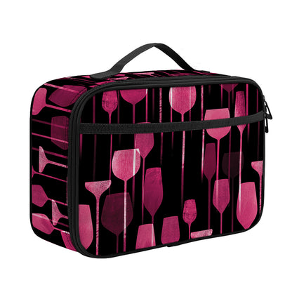 Glasses Of Wine Print Portable Lunch Bag