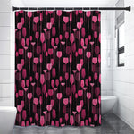 Glasses Of Wine Print Premium Shower Curtain