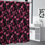 Glasses Of Wine Print Premium Shower Curtain