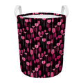 Glasses Of Wine Print Round Laundry Basket