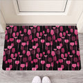 Glasses Of Wine Print Rubber Doormat