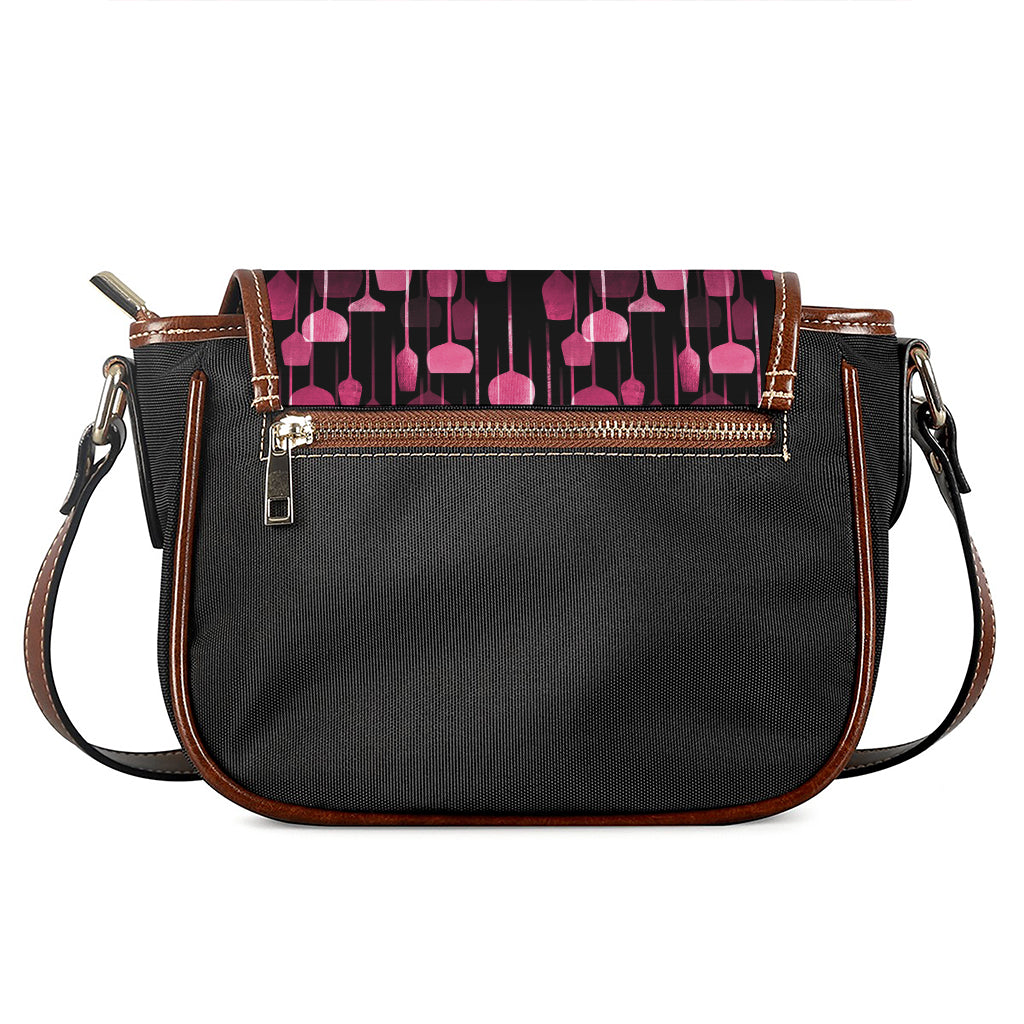 Glasses Of Wine Print Saddle Bag