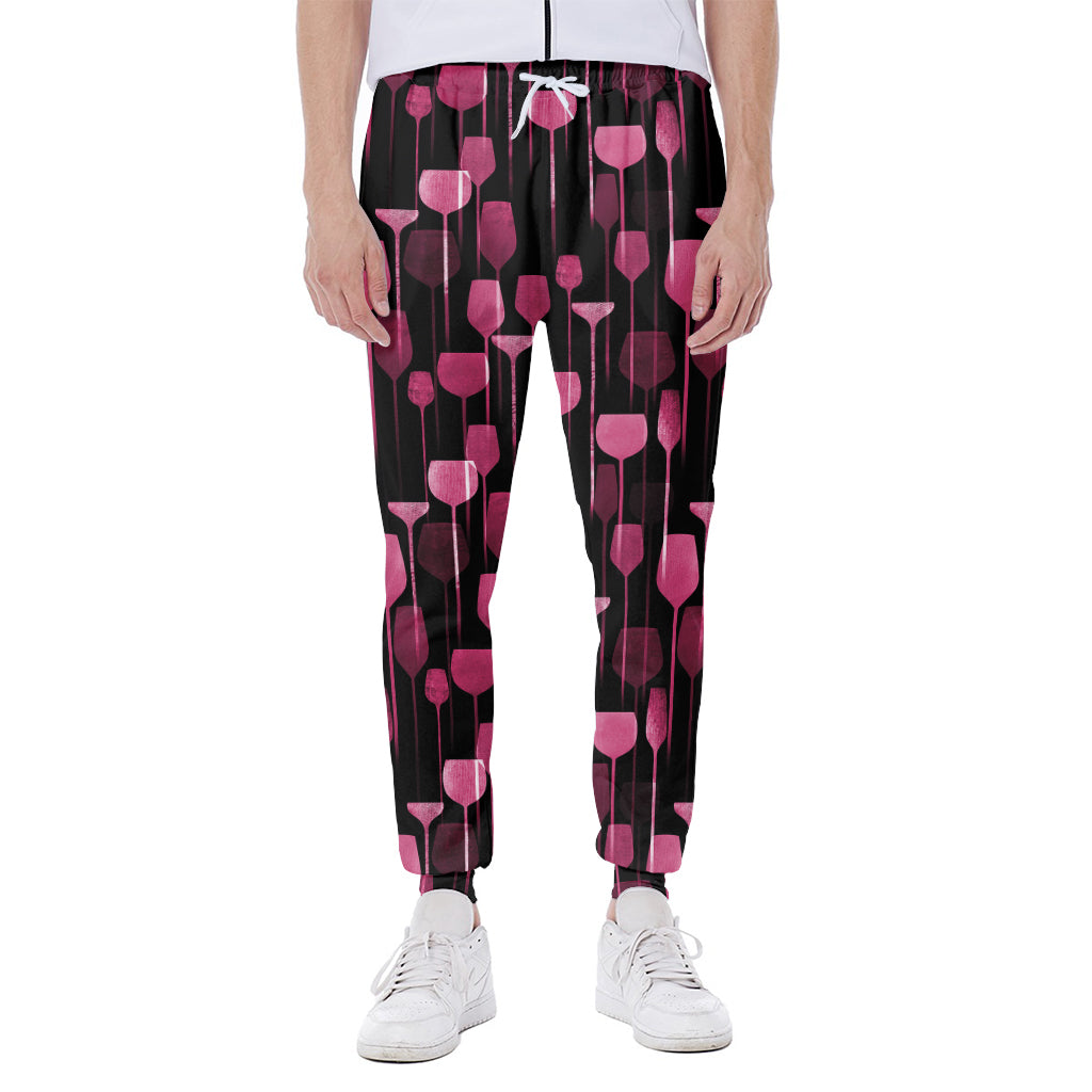 Glasses Of Wine Print Scuba Joggers