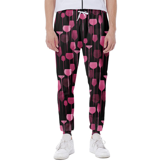Glasses Of Wine Print Scuba Joggers