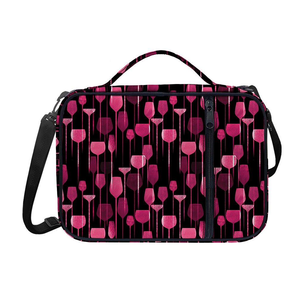 Glasses Of Wine Print Shoulder Strap Bible Bag