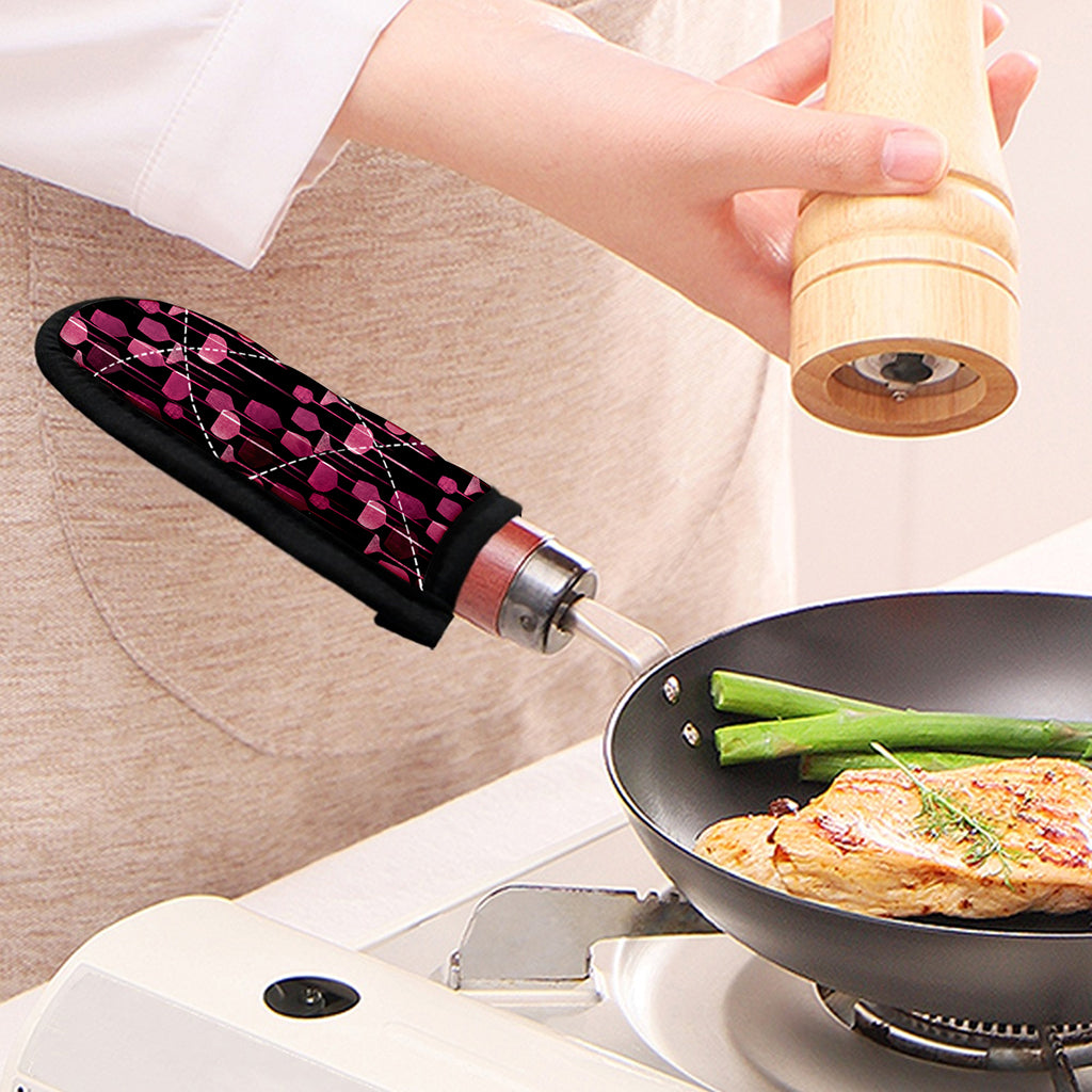 Glasses Of Wine Print Skillet Handle Cover