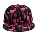 Glasses Of Wine Print Snapback Cap