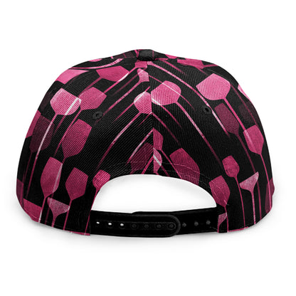 Glasses Of Wine Print Snapback Cap