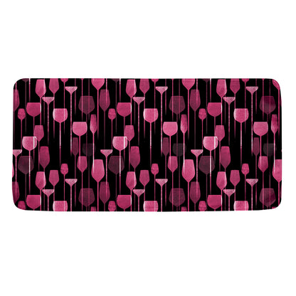 Glasses Of Wine Print Towel
